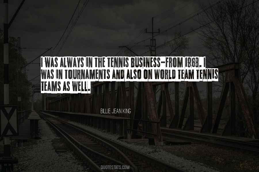 Quotes About Tennis Teams #1661337