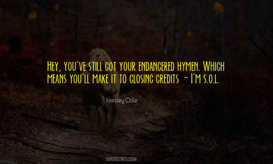 Quotes About Credits #1169393