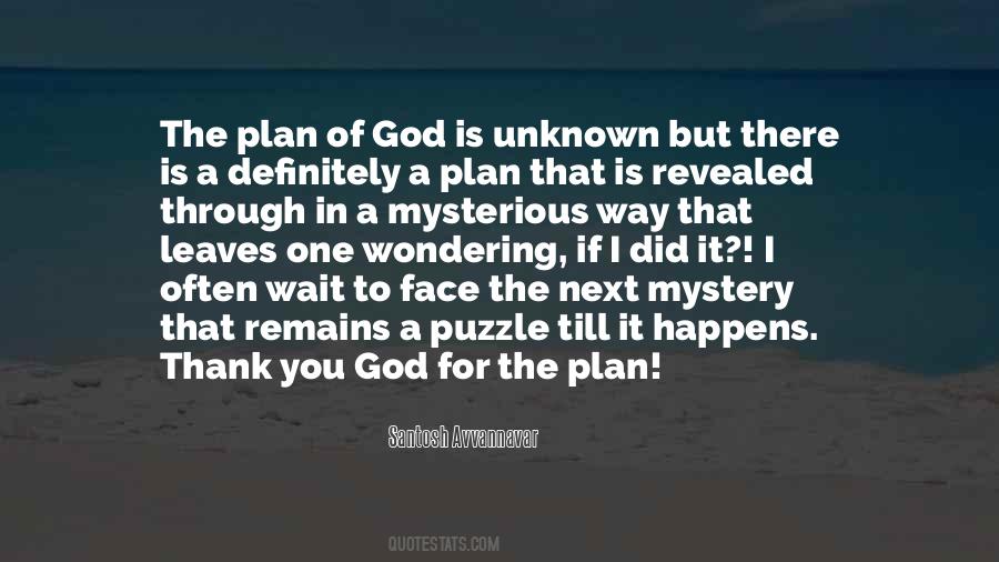 Quotes About The Plan Of God #217951