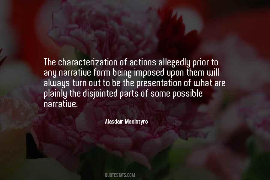 Quotes About Characterization #218905