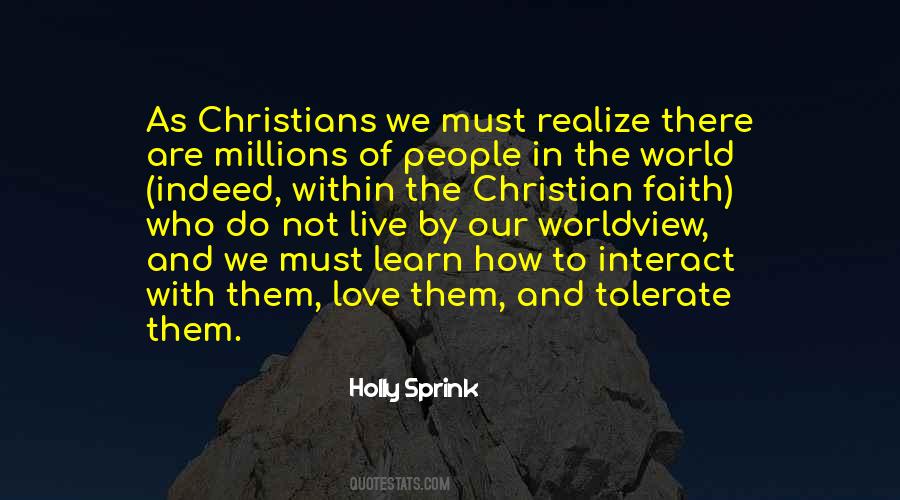 Christian Tolerance Quotes #1566621