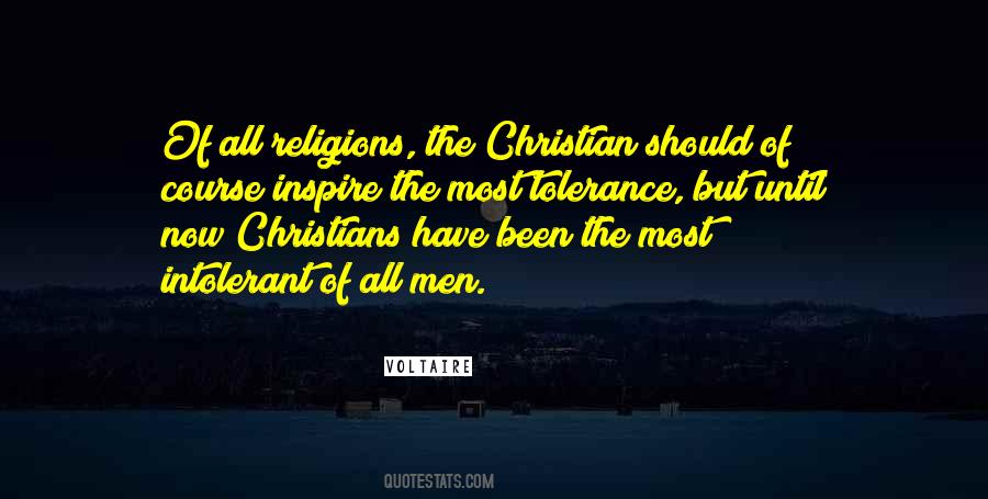 Christian Tolerance Quotes #893387