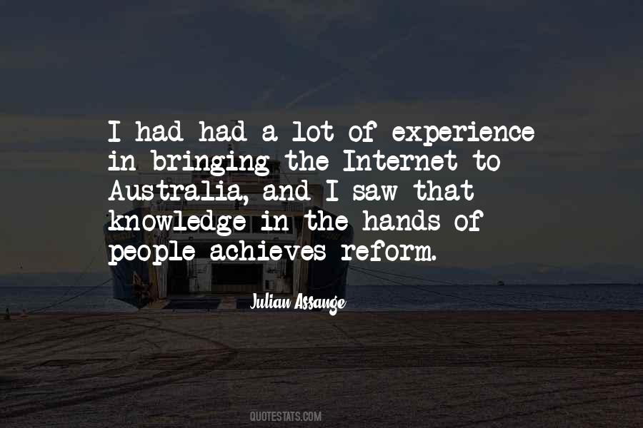 Quotes About Hands On Experience #1312590