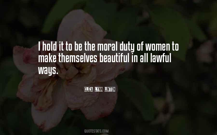 Quotes About Moral Duty #478735