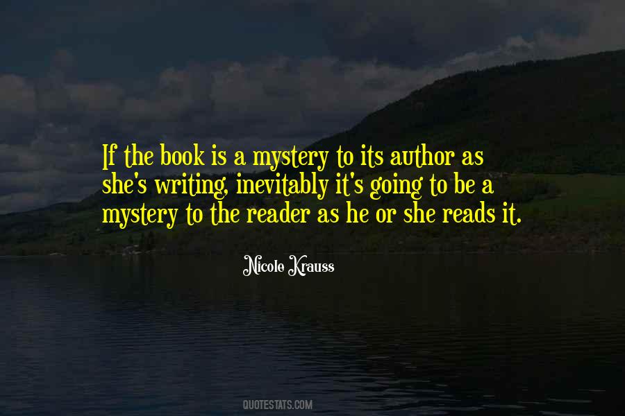 Mystery Author Quotes #1803356