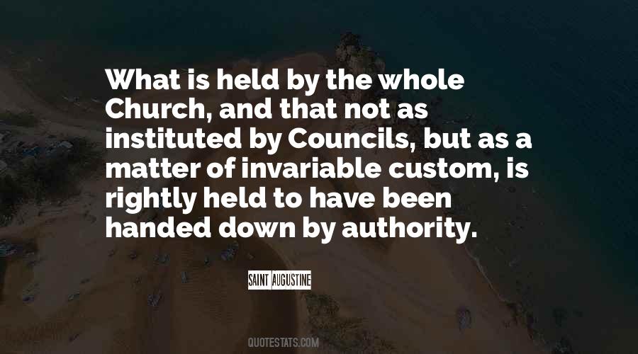 Church Authority Quotes #1363299