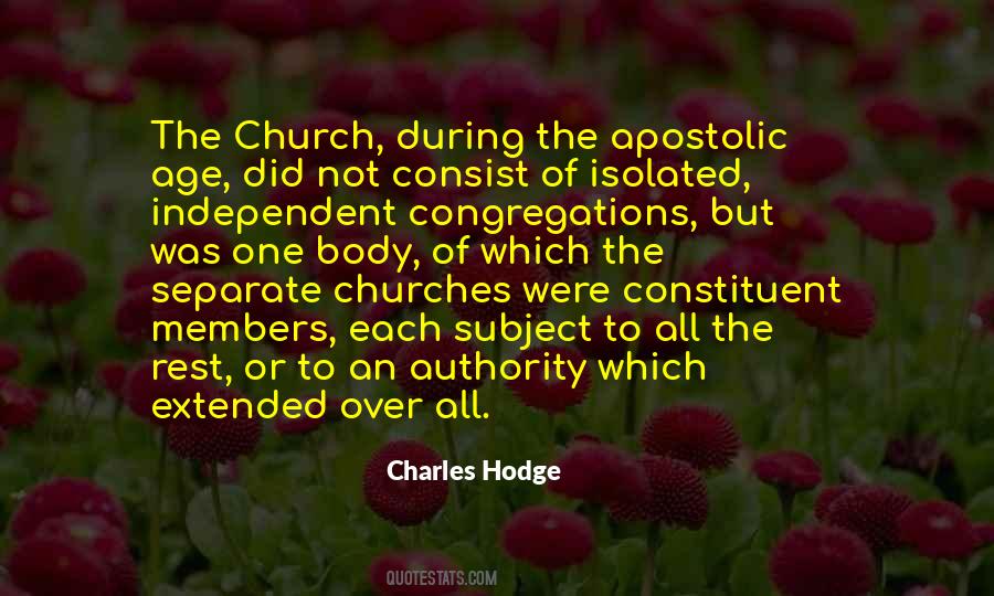 Church Authority Quotes #1571934