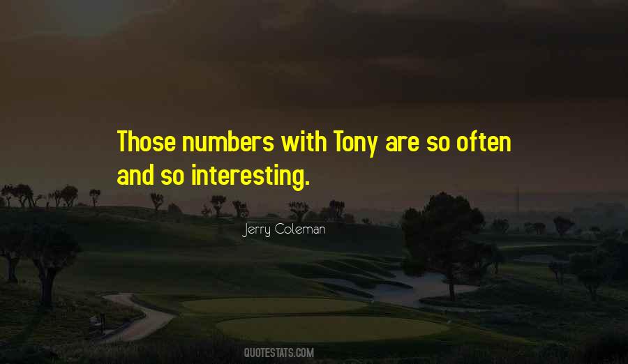 Quotes About Tony #1392629