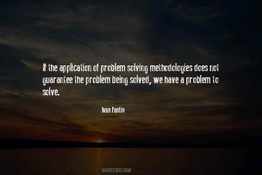 Solving A Problem Quotes #132192