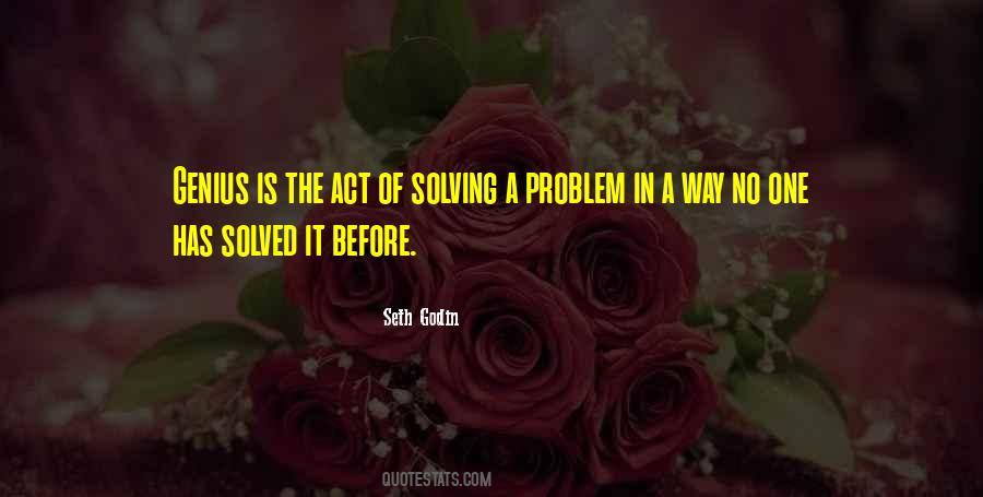 Solving A Problem Quotes #1787467