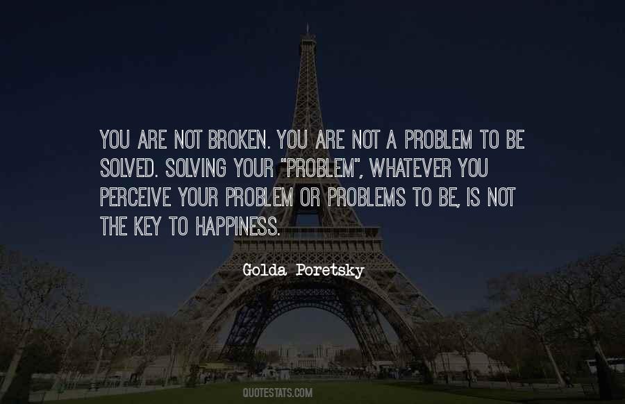 Solving A Problem Quotes #91600