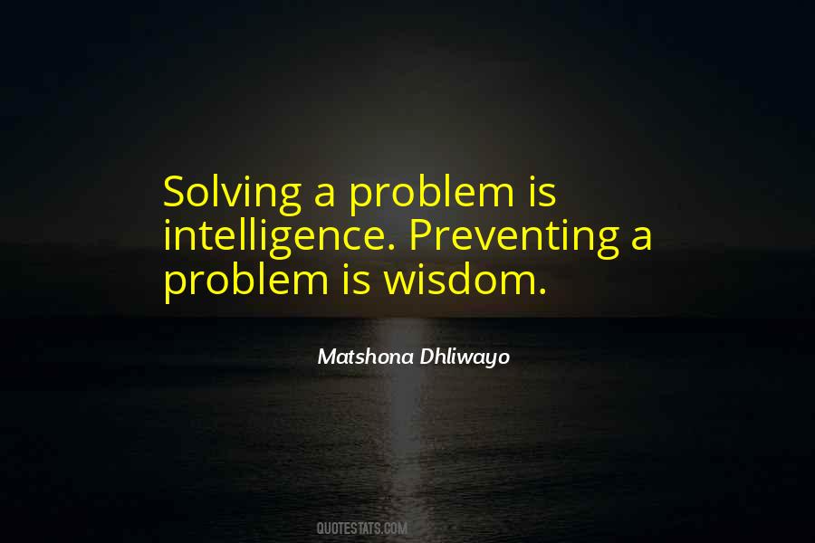 Solving A Problem Quotes #961729