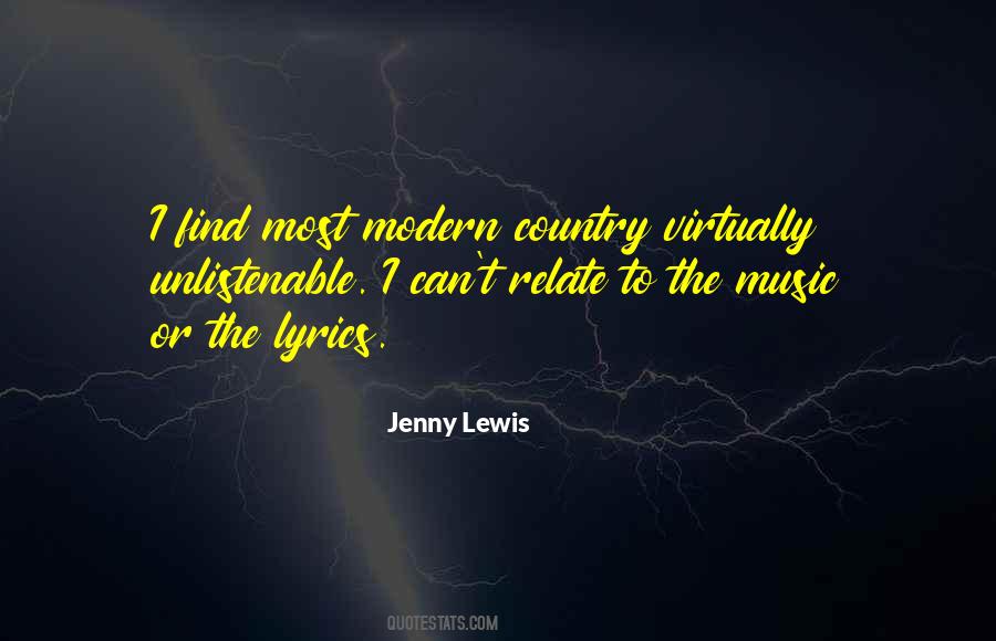 Quotes About Country Music Lyrics #27529