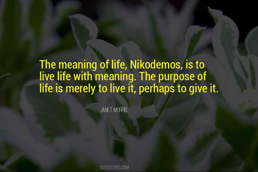 Quotes About Meaning Of Life #1693264