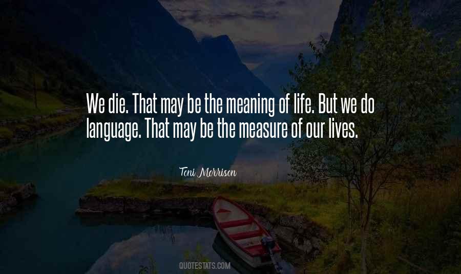 Quotes About Meaning Of Life #955229