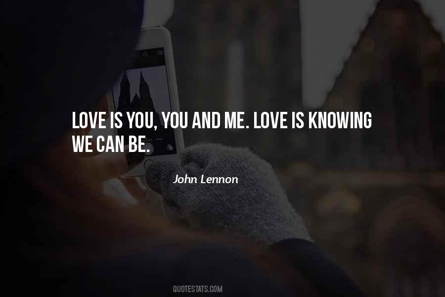 Quotes About You And Me Love #1715158