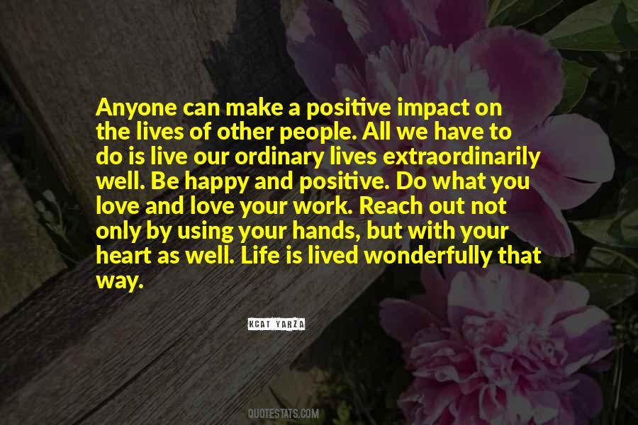 Quotes About Impact Of Love #1480267