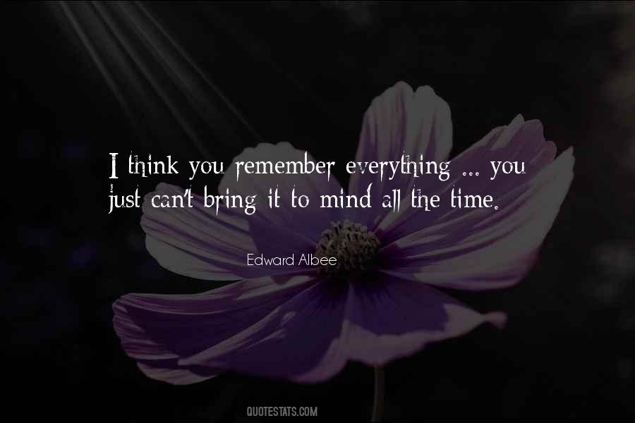 Quotes About Remember Everything #1709070