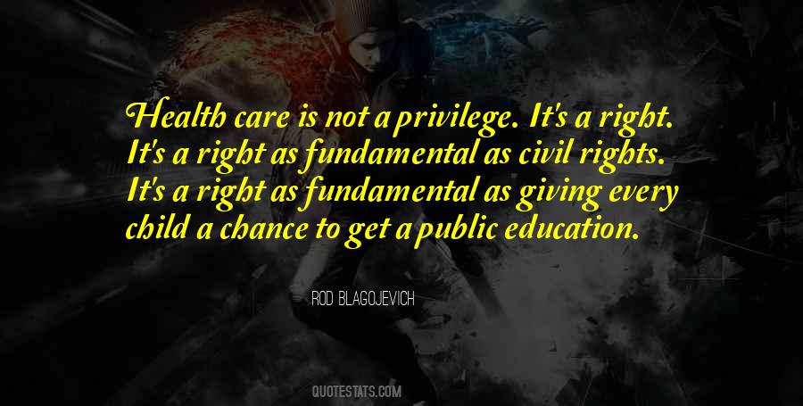 Quotes About Fundamental Rights #1033487