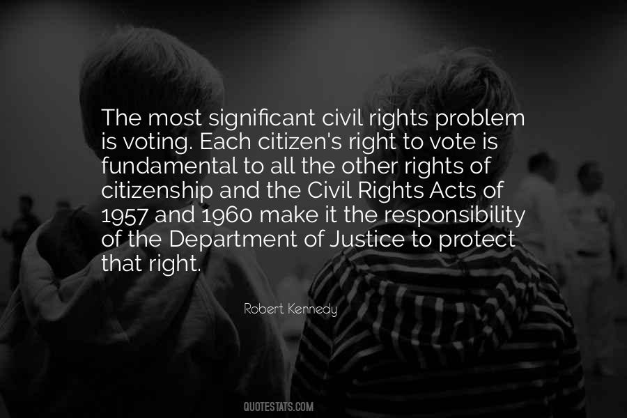 Quotes About Fundamental Rights #227622