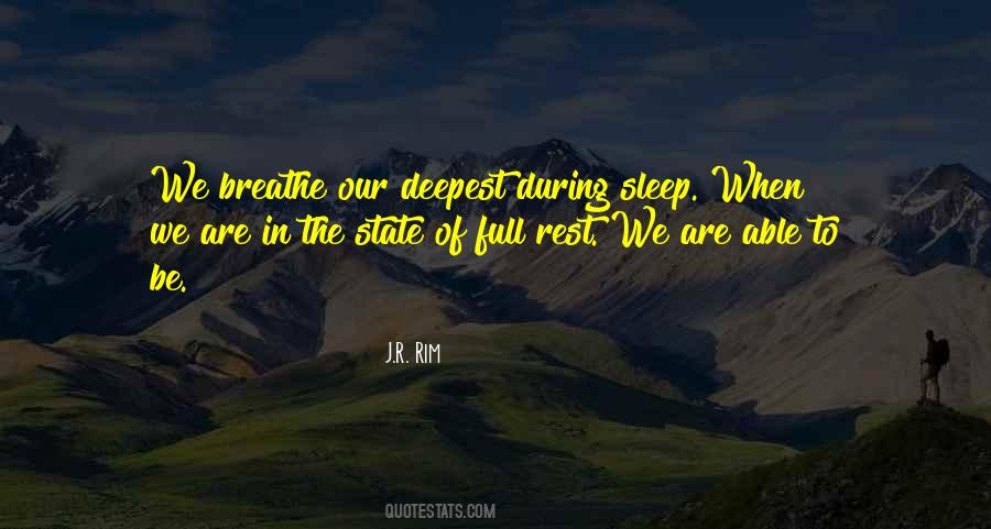 Quotes About Deep Sleep #287262