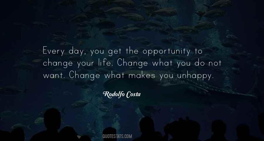 Opportunity To Change Quotes #54384