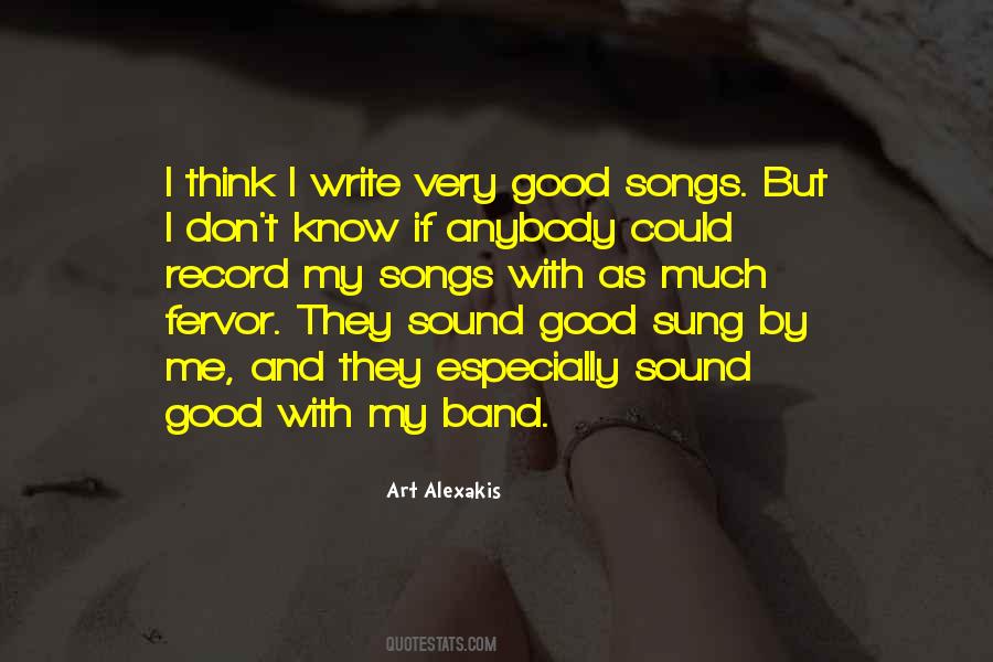 Quotes About Good Songs #1000408