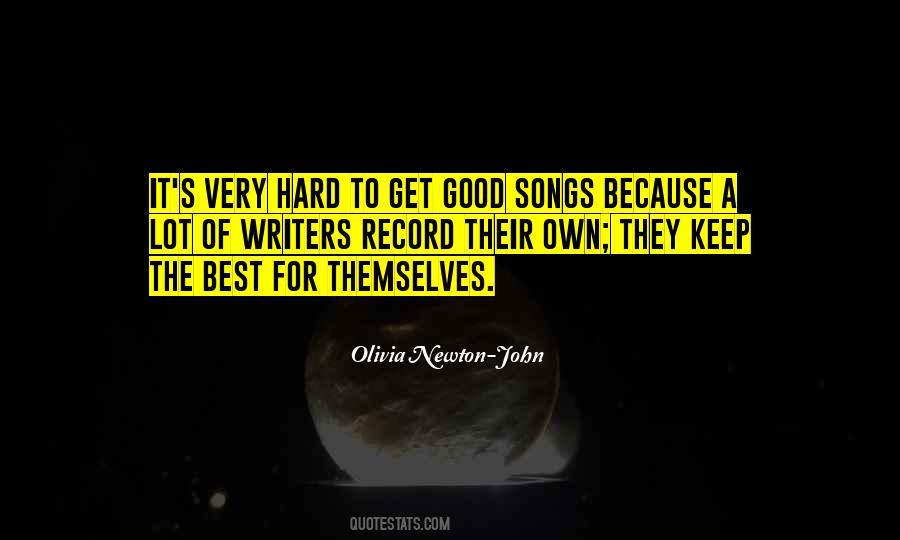 Quotes About Good Songs #1106104