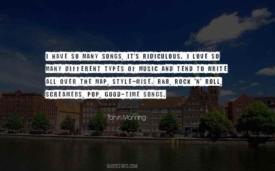 Quotes About Good Songs #138199