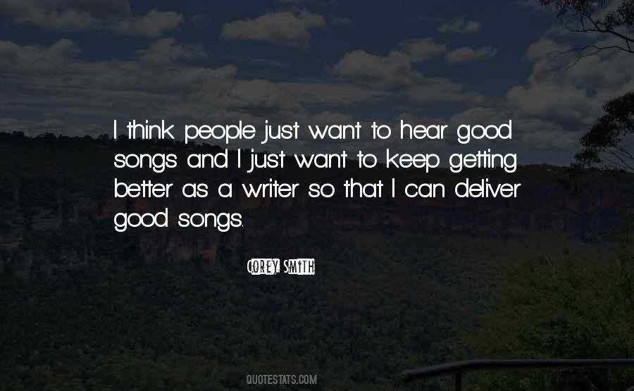 Quotes About Good Songs #351899