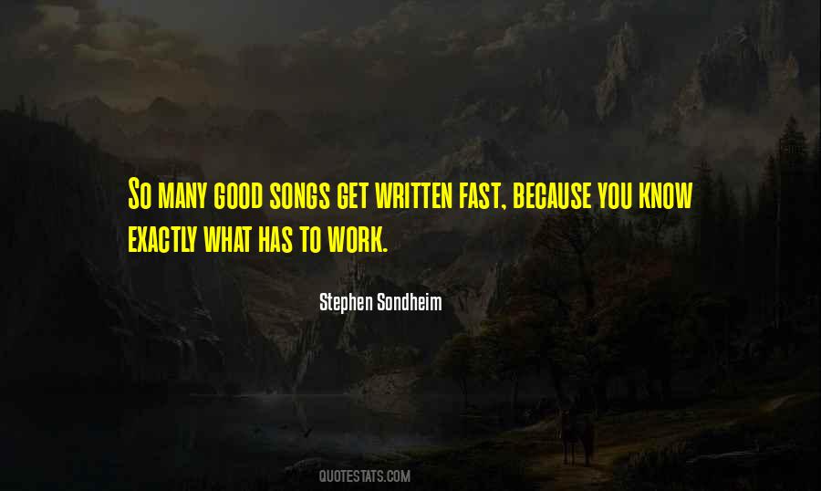 Quotes About Good Songs #778398