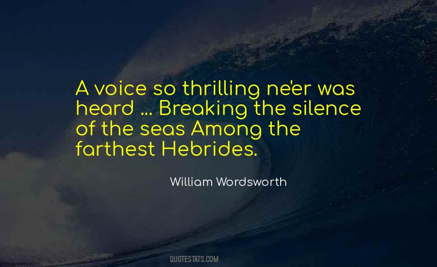 Quotes About Silence Of The Sea #921335