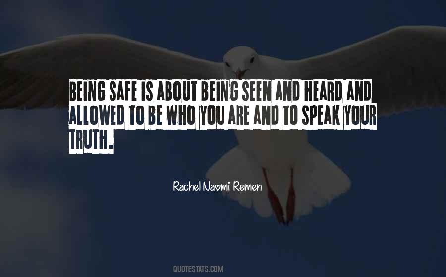 Quotes About Being Safe #1234262