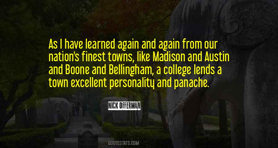 Quotes About College Towns #1160586
