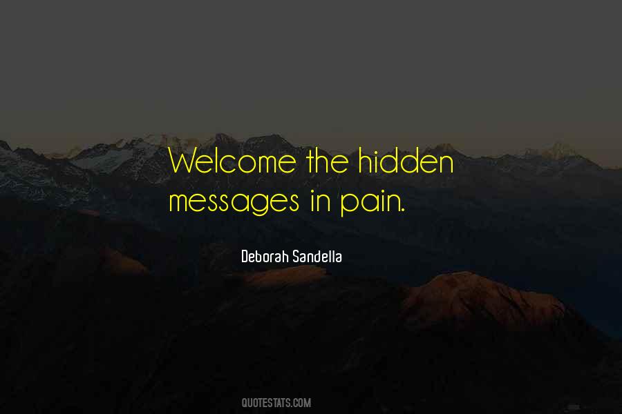 Quotes About Hidden Pain #247081