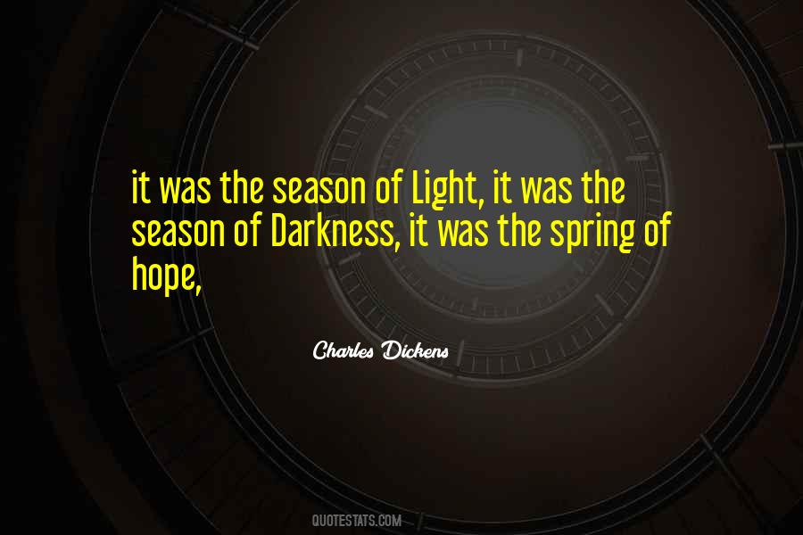 Hope Light Darkness Quotes #102657