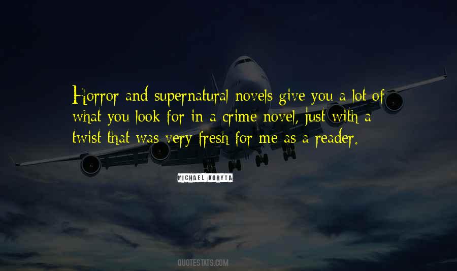 Quotes About Horror Novels #757285