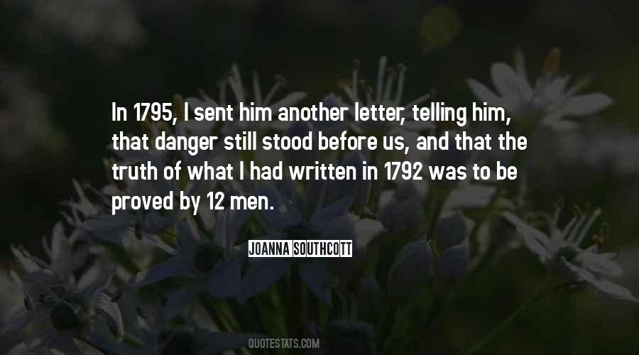 Written Letter Quotes #1010091