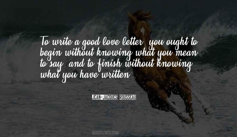 Written Letter Quotes #1065185