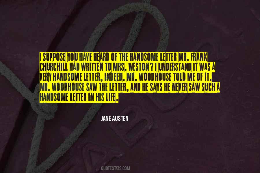 Written Letter Quotes #1118960