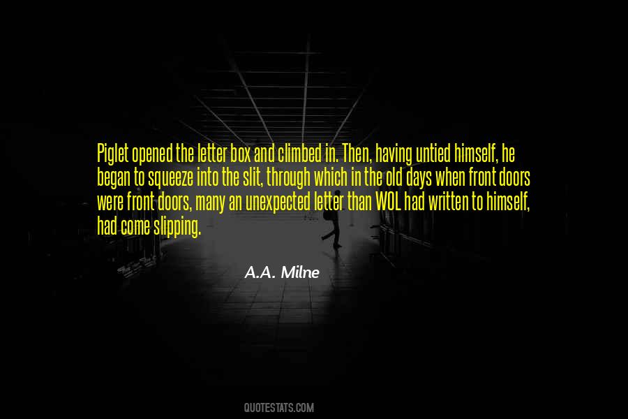 Written Letter Quotes #1248268