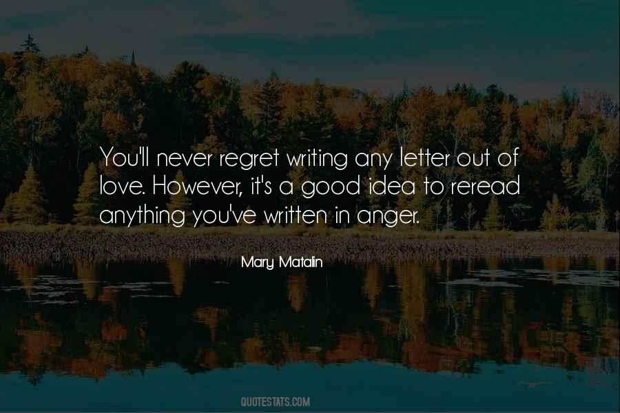 Written Letter Quotes #1276107