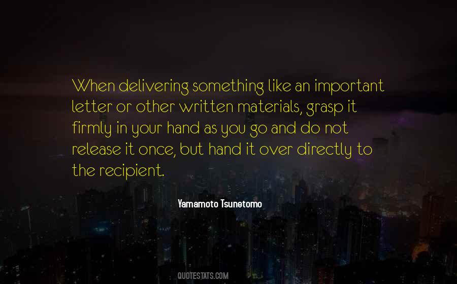 Written Letter Quotes #1599356