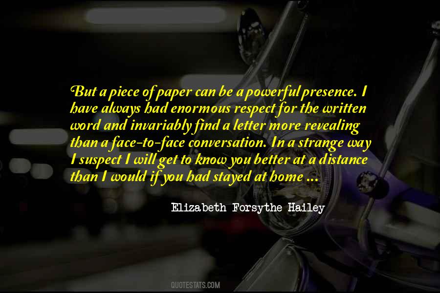 Written Letter Quotes #1762674