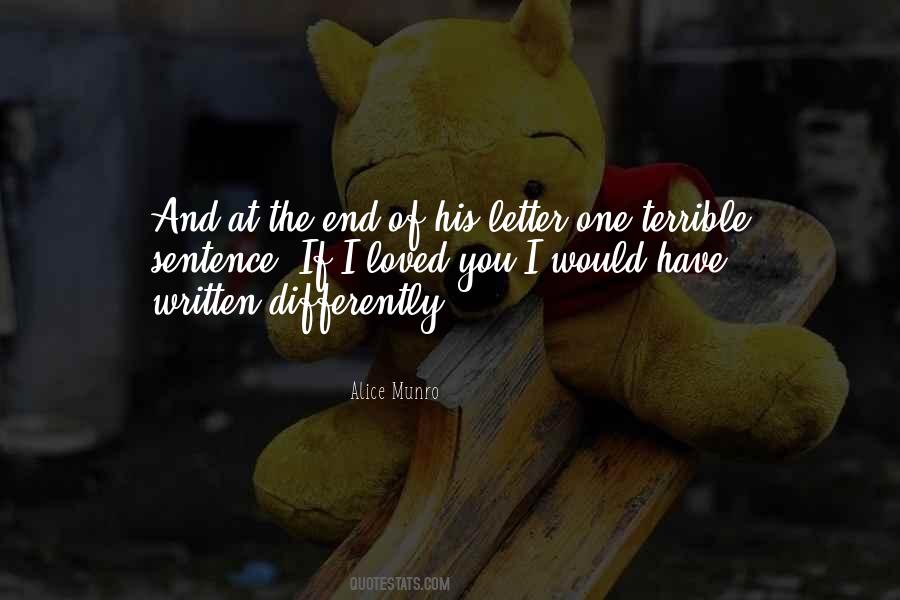 Written Letter Quotes #1871995