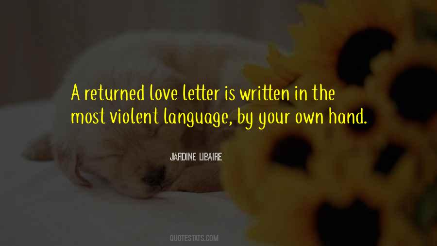 Written Letter Quotes #698498
