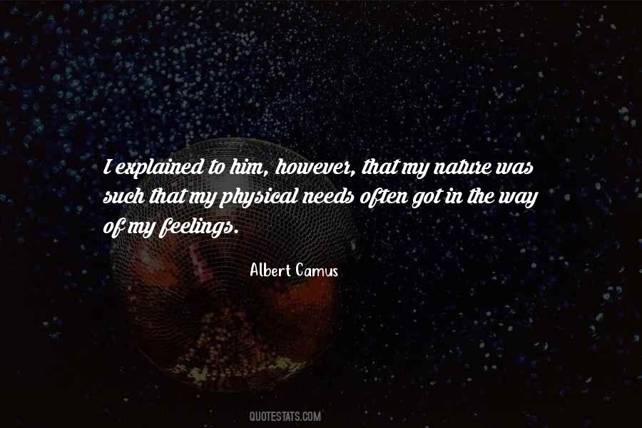 Feelings Of Nature Quotes #1211492