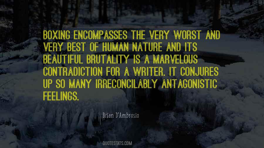 Feelings Of Nature Quotes #1216081