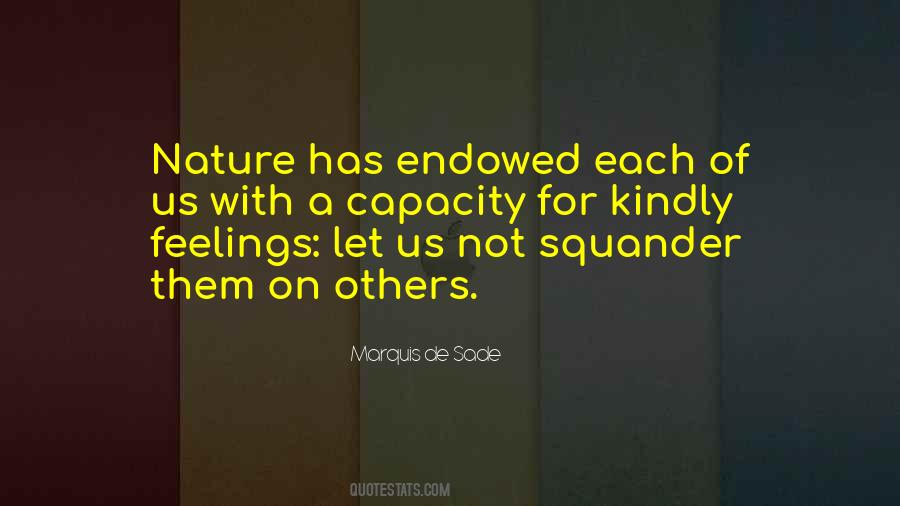 Feelings Of Nature Quotes #1419241
