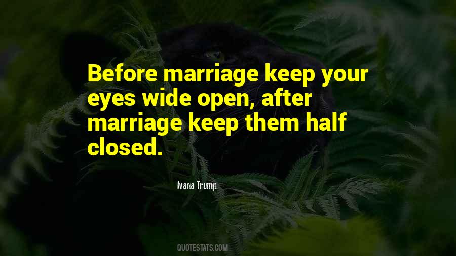 Quotes About Eyes Wide Open #421249